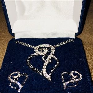 Montana Silversmiths Woven Heart Jewelry Set